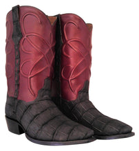 Load image into Gallery viewer, Genuine American Sueded Alligator With Thick Cording Handmade Boots