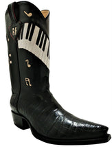 Load image into Gallery viewer, East Lonesome Drifters Genuine American Alligator w/ Handcarved & Inlay Tops