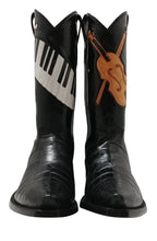 Load image into Gallery viewer, East Lonesome Drifters Genuine American Alligator w/ Handcarved & Inlay Tops