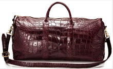Load image into Gallery viewer, Genuine American Alligator Handmade Travel / Duffle Bag
