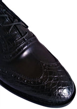 Load image into Gallery viewer, Genuine American Alligator &amp; Italian Shell Cordovan Wingtip Oxfords