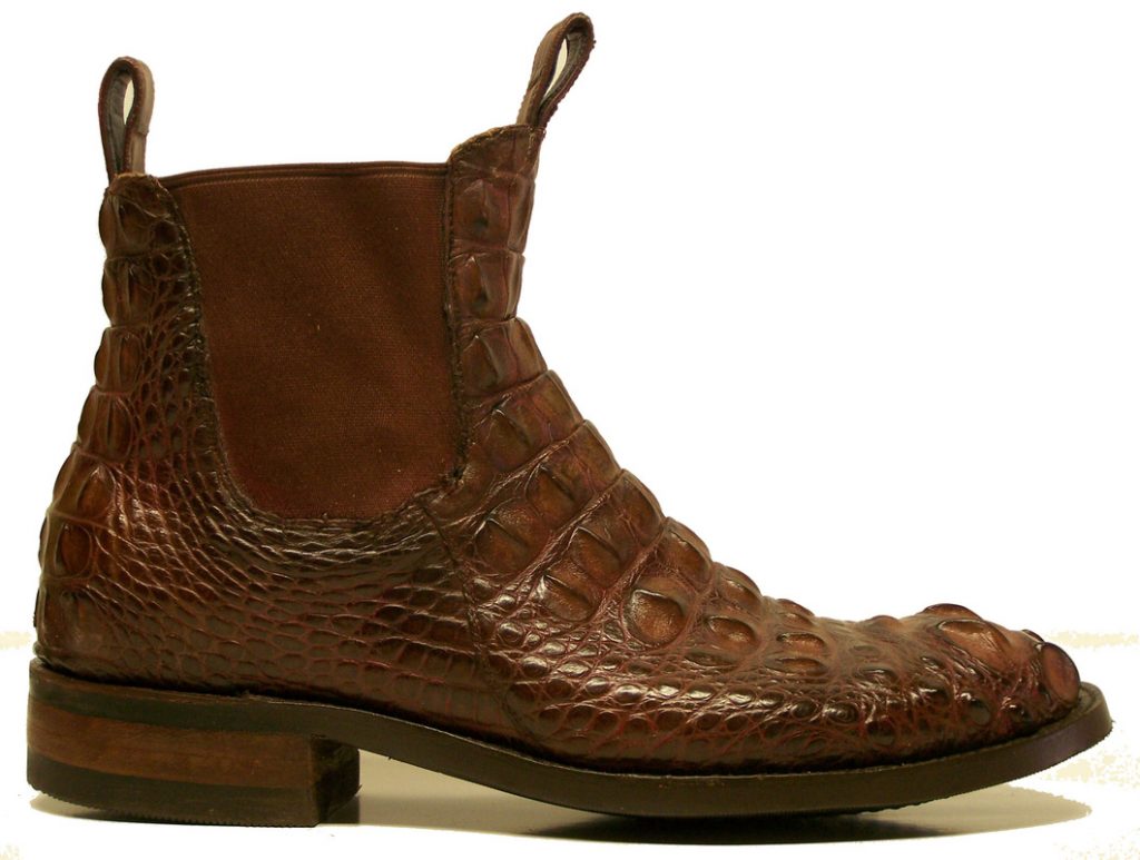 Genuine American Alligator Handmade Chelsea boot