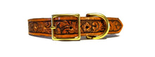 Load image into Gallery viewer, Tooled Leather Pet Collars Handmade