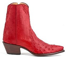 Load image into Gallery viewer, “Patrona” Genuine South African Full Quill Ostrich Handmade Ankle Boot
