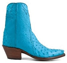 Load image into Gallery viewer, “Patrona” Genuine South African Full Quill Ostrich Handmade Ankle Boot