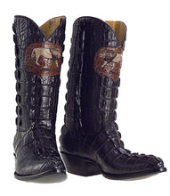 Load image into Gallery viewer, Seamless Full Genuine American Alligator Tail Cut Handmade Boots