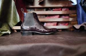 Genuine American Alligator Handmade Chelsea boot