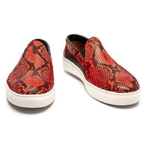 Genuine Burmese Python & Calf Sneakers