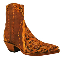 Load image into Gallery viewer, (TEMP) Hand Tooled Ankle Boots