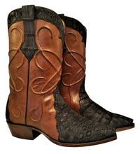 Load image into Gallery viewer, Genuine American Sueded Alligator With Thick Cording Handmade Boots