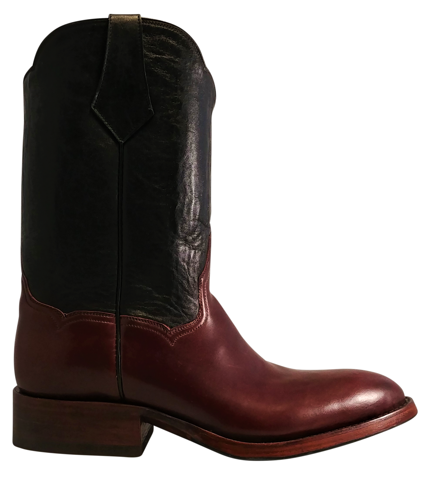 Genuine Cordovan Shell & Calfskin Tops Handmade Boots