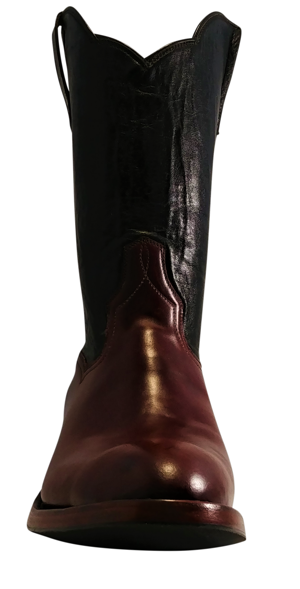 Genuine Cordovan Shell Calfskin Tops Handmade Boots