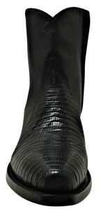 Genuine Teju Lizard & Calf Handmade Ankle Boots