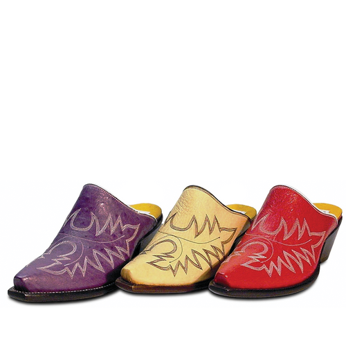 Genuine South African Ostrich Belly w/ Signature Topstitch Handmade Slides