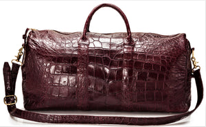 Genuine American Alligator Handmade Travel / Duffle Bag