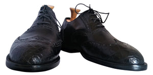 Genuine American Alligator & Italian Shell Cordovan Wingtip Oxfords
