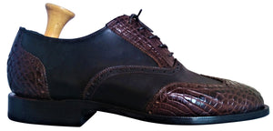 Genuine American Alligator & Italian Shell Cordovan Wingtip Oxfords