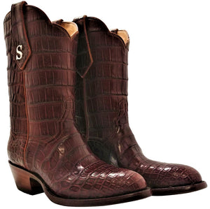 Traditional Full Genuine American Alligator Belly Handmade Boots