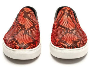 Genuine Burmese Python & Calf Sneakers