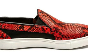 Genuine Burmese Python & Calf Sneakers