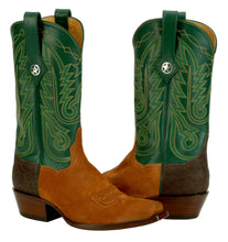 Load image into Gallery viewer, &quot;Trail Hand&quot; Genuine Sueded Pig, Elephant Counter &amp; Calf Top Handmade Boots