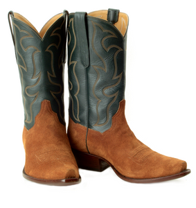 "The Ranch Hand " Genuine Suede & Calf Top Boots