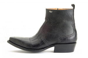 "The Gentleman" Genuine American Alligator / calf Handmade Ankle Boots