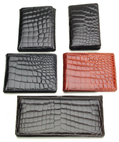 Genuine American Alligator and Genuine South African Full Quill Ostrich Wallets
