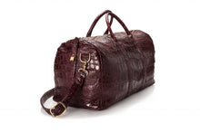 Load image into Gallery viewer, Genuine American Alligator Handmade Travel / Duffle Bag