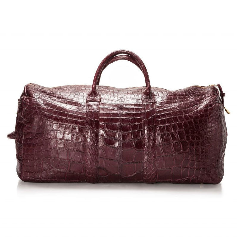 Genuine American Alligator Handmade Travel / Duffle Bag
