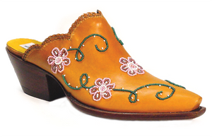 Hand Beaded on Calf