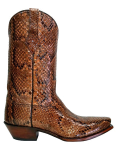Genuine Full Burmese Python Handmade Boots