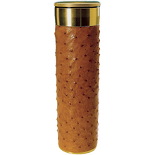 Load image into Gallery viewer, Genuine American Alligator &amp; Genuine South African Full Quill Ostrich Small &amp; large Cigar Tubes