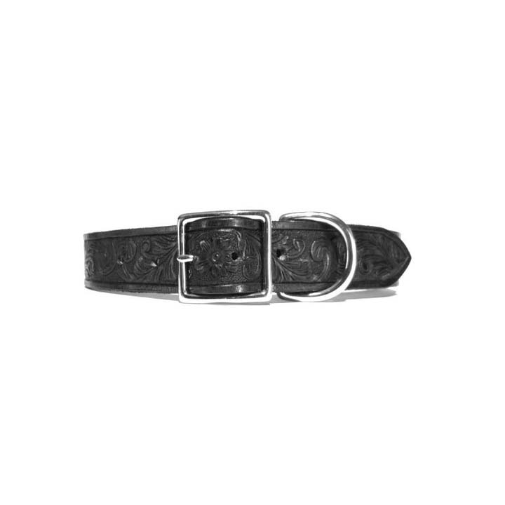 Tooled Leather Pet Collars Handmade