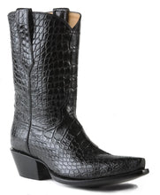 Load image into Gallery viewer, Traditional Full Genuine American Alligator Belly Handmade Boots