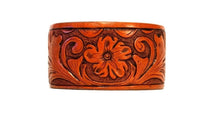 Load image into Gallery viewer, Hand Tooled Leather Handmade Cuffs (1.5 Inch)