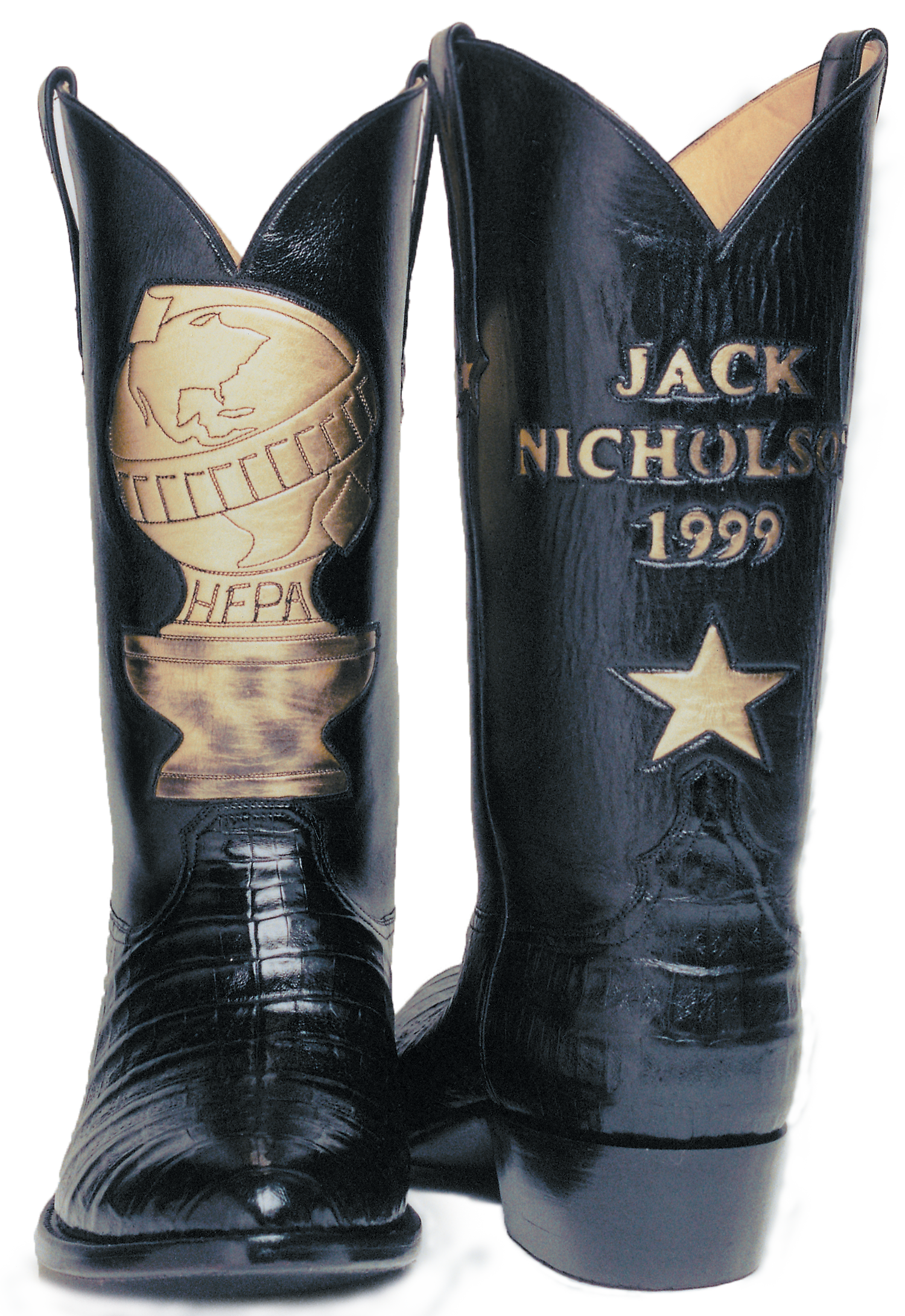 Men\'s Vintage Shoes Jack Nichols Imperial 500 9.5‎ Black Jack Nicholson Boots main image 4