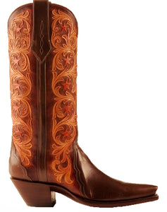 “Mesquite Alto” ARDITTI original Design Hand Carved / Tooled w/ Kangaroo Handmade Boots