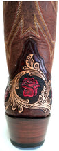 Load image into Gallery viewer, &quot;Mesquite Rose&quot; Hand Carved / Tooled Handmade Boots