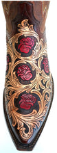 Load image into Gallery viewer, &quot;Mesquite Rose&quot; Hand Carved / Tooled Handmade Boots
