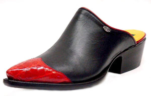 Genuine American Alligator Wingtip & Calf Handmade Slides