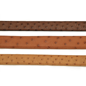 Handmade Genuine South African Full Quill Ostrich Straps