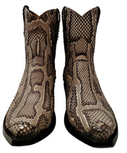 Load image into Gallery viewer, Genuine Burmese Python Belly Cut Shorty Handmade Boots