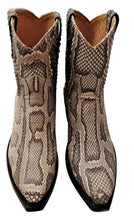 Load image into Gallery viewer, Genuine Burmese Python Belly Cut Shorty Handmade Boots