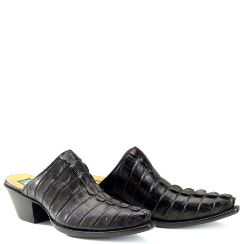 Genuine American Alligator Tail Cut Handmade Slides