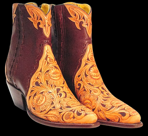 (TEMP) Tooled Barron Ankle Boots